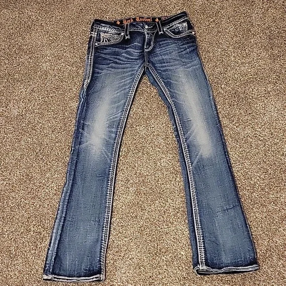 Rima Boot Stretch rock revival Jeans - Picture 5 of 6